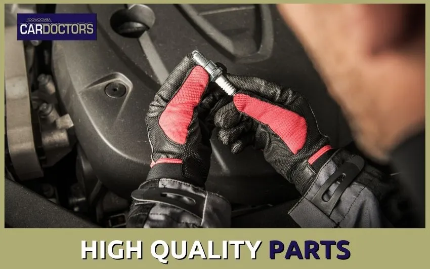 using high quality parts on vehicle repairs in Toowoomba